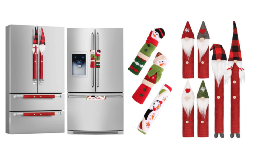 Set of Christmas Santa Designed Kitchen Appliance Handle Covers - Image 3