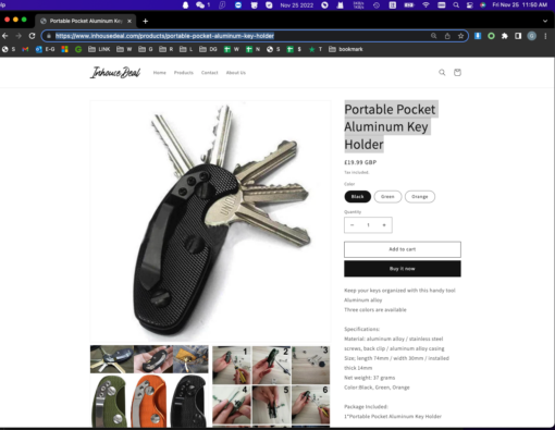 Portable Pocket Aluminum Key Holder _Untracked Serive - Image 9