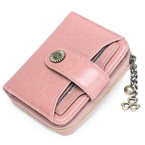 PU Leather RFID Small Compact Wallet - Image 14