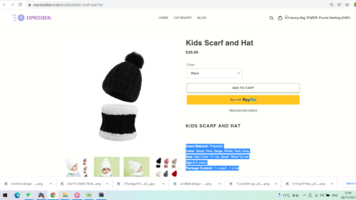 KIDS SCARF AND HAT - Image 2