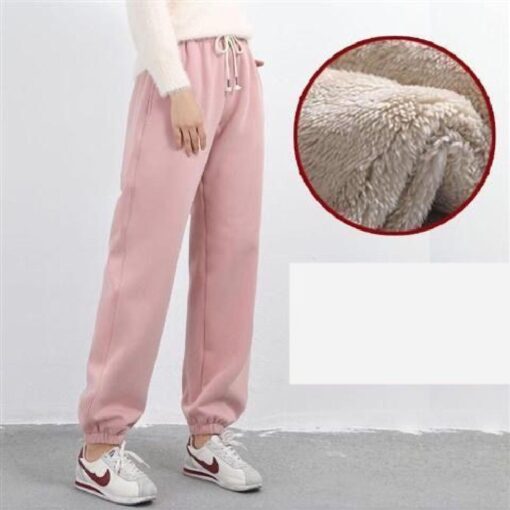 Warm Fleece Stretchy Fleece Joggers - Image 5