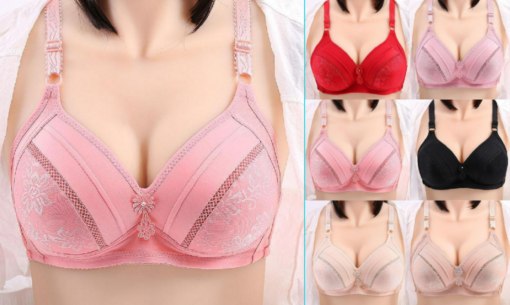 Breathable Comfortable Gathered Push Up Bra