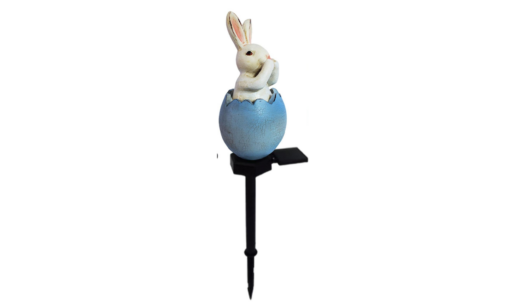 One or Two Solar Rabbit Shaped Sculpture Garden LED Light - Image 12