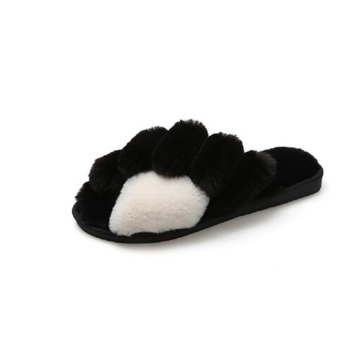 Cross Colorful Winter Fluffy Slipper - Image 13