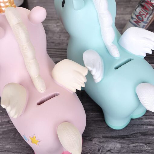 Resin Unicorn Piggy Bank - Image 3