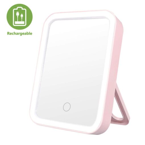 Portable USB Touch Screen Lighted up Makeup Mirror - Image 7