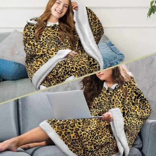 Double-Sided Hoodie Wearable Blanket - Image 2