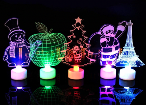 Colorful LED Acrylic Decorations Lamp - Image 11