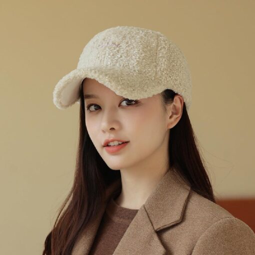 Plush Outdoor Warm Sports Fashionable Cap - Image 13