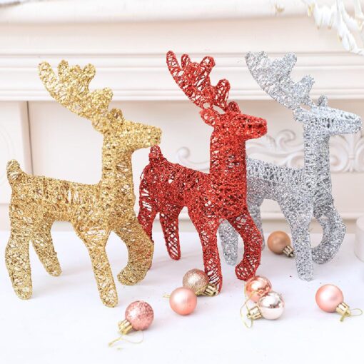 One or Three Iron Christmas Reindeer Decoration - Image 2