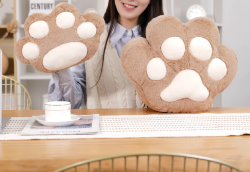 3 in 1 Blanket Cat's Paw Hand Warmer Plush Pillow - Image 9