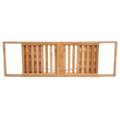 Bamboo Bathtub Shelf Rack Organiser - limited stock - Image 2