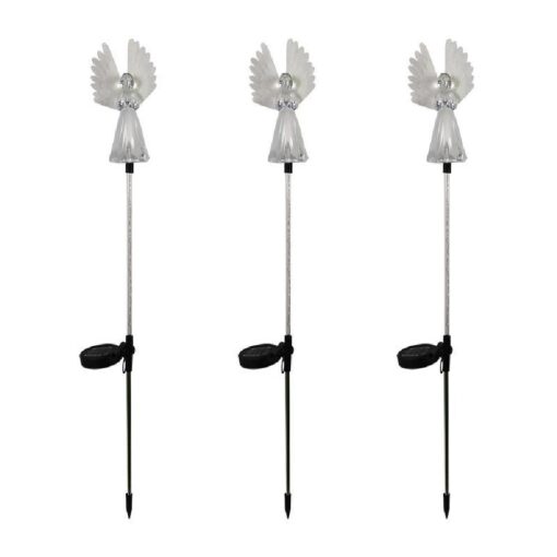 One or Two or Three Changing Colour Solar Angel LED Light - Image 15