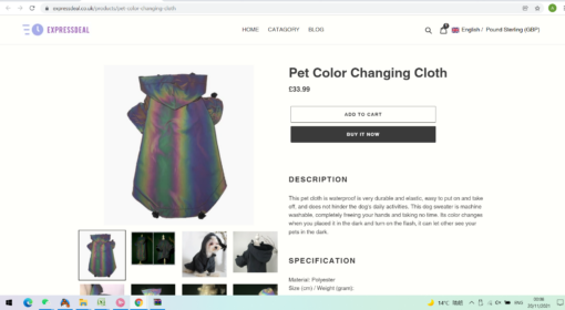 Pet reflective coat - - Image 6