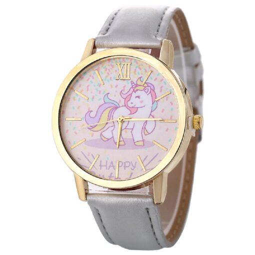 Unicorn Leather Strap Women Quartz Watches _ Untracked - Image 6