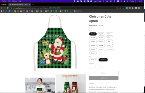 Christmas Cute Apron-16 Styles - Image 20