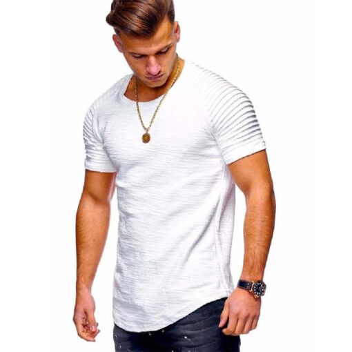 Men’s Short Sleeve Crew Neck Muscle Tee - Image 3