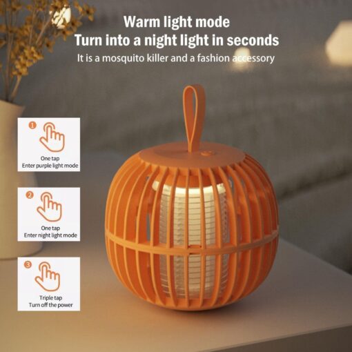 One or Two Pumpkin-Shaped Bug Zapper with LED Lights - Image 13