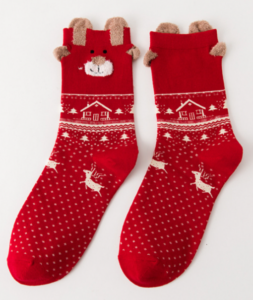 3 Pairs Christmas Cotton Socks - - Image 21