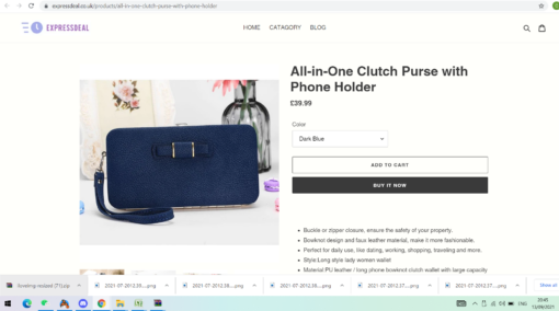 All-in-One Clutch Purse with Phone Holder - - Image 14