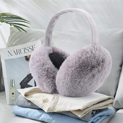 14cm Extra Large Fluffy Foldable EarMuffs - Image 8