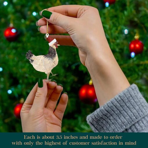 Four-Piece Christmas Scarf Chicken Ornament Sets Relaunch 2022-11-0 - Image 8