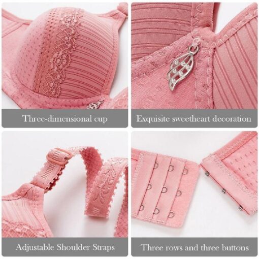 Soft Cup Gathered Adjustment Bra - Image 14