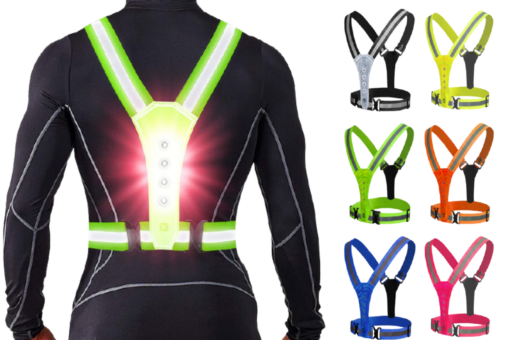 LED Safety Reflective Elastic Running Vest