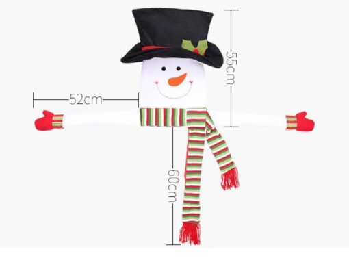 Christmas Tree Snowman Hat Topper Decoration - Image 2