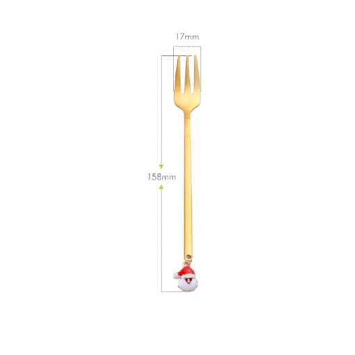 Six-Pieces Christmas Coffee Spoon & Fork Sets