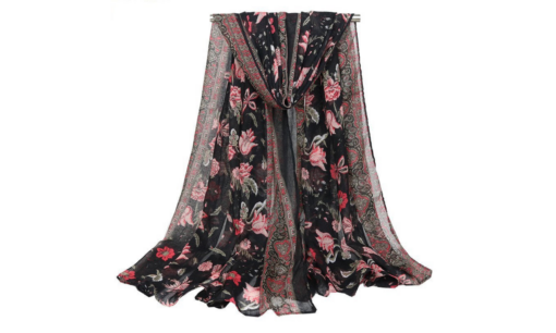 Fashion Flowers Print Women Wrap Scarf 2022-03-13 NL - Image 12