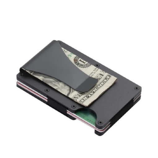 RFID Credit Card Holder with money clip - Image 10