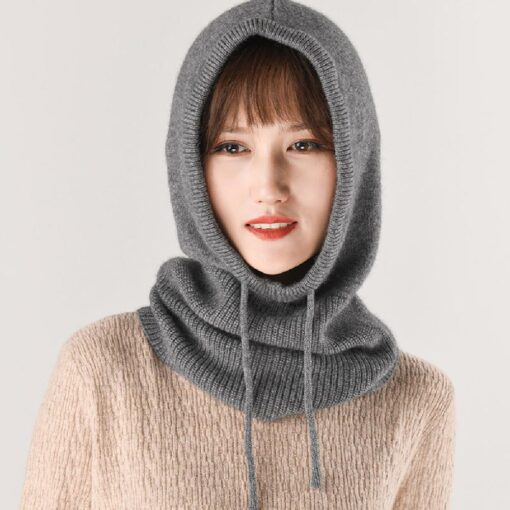 Women Winter Knitted Hood Beanie Hats - Image 7