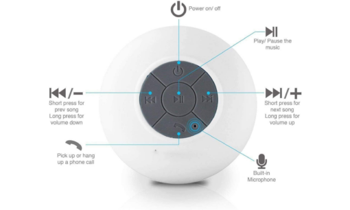 Water Resistant Bluetooth Shower Speaker - Image 4