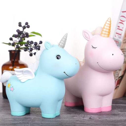 Resin Unicorn Piggy Bank