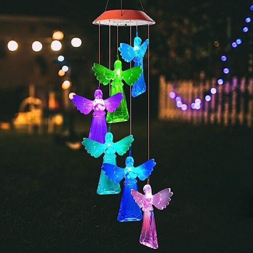 Solar Waterproof  Angel Wind Chimes LED Lights - Image 6