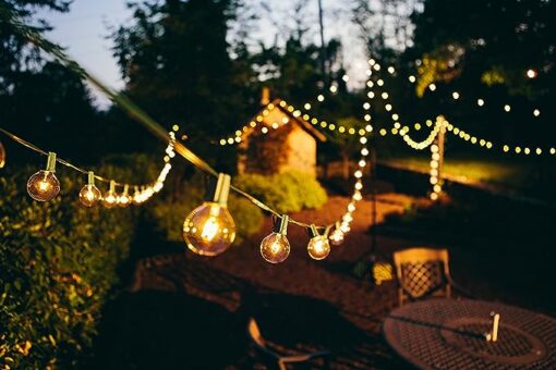 Retro-Style Bulb String Lights Solar Power Bulb String Lights