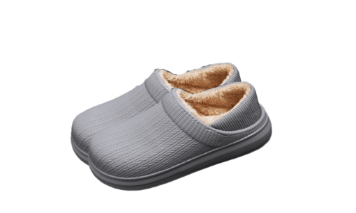 Non-Slip Rubber Slippers with Short Fleece - Image 12