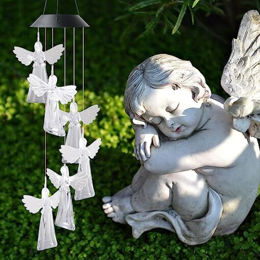 Solar Waterproof  Angel Wind Chimes LED Lights - Image 5