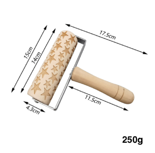 Christmas Engraved Embossing Rolling Pin - Image 16