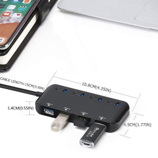 USB or Type C 4 Port USB 3.0 HUB - Image 11