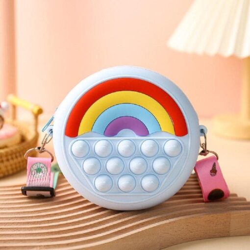 Rainbow Fidget Push Pop Bubble Shoulder Bag - Image 11