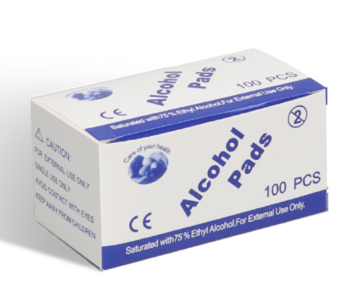 Covid -19 Alcohol Pads Wipes 100pcs -