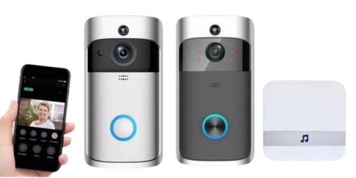 Wi-Fi Video Smart Doorbell with batteries and optional Chime -