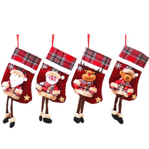 5 Styles 4pcs Christmas Stockings - Image 18