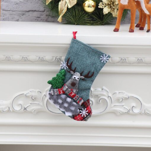 5 Styles 4pcs Christmas Stockings - Image 4