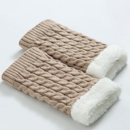 One or Two Pairs Women Knitted Leg Warmers Socks - Image 7