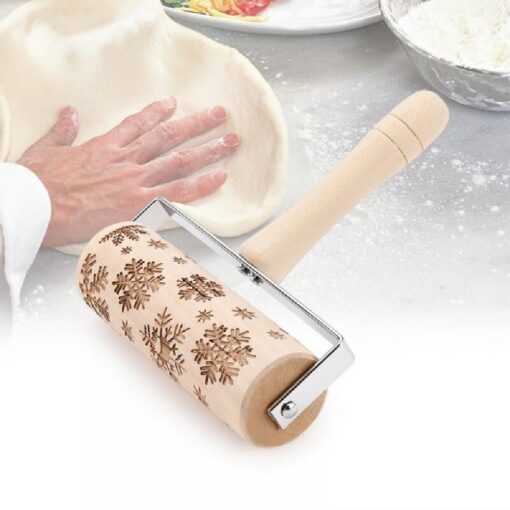 Christmas Engraved Embossing Rolling Pin - Image 13