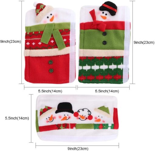 Set of Christmas Santa Designed Kitchen Appliance Handle Covers - Image 6