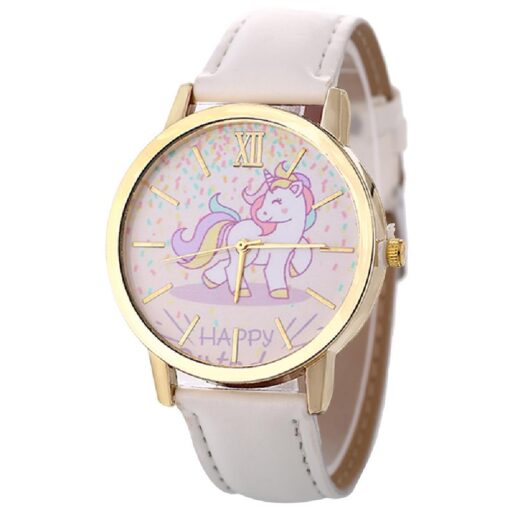 Unicorn Leather Strap Women Quartz Watches _ Untracked - Image 8